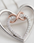 Preview: Herz Kette 925 Silber unendlich