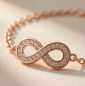 Preview: Unendlich Armband Rosé Gold