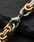 Preview: Bicolor Königsarmband "Duo" | Gold-Silber | Edelstahl massiv