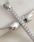 Preview: Kreuz Anhänger mit Engelsflügel 925 Silber | Kette & Etui
