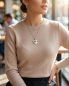 Preview: Partnerkette Herz & Love-Schriftzug Blau | Edelstahl