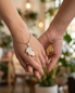 Preview: Partnerkette Schmetterling Gold-Silber | Edelstahl