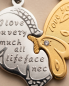Preview: Partnerkette Schmetterling Gold-Silber | Edelstahl
