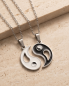 Preview: Yin Yang Partnerkette Edelstahl | 2-teiliges Amulett