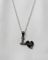 Preview: Partnerkette LOVE Schwarz-Silber | 316L Edelstahl