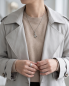 Preview: Edelstahl Partnerketten-Set "Love" – Blau & Silber
