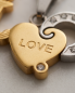 Preview: Partnerkette LOVE Gold-Silber | 316L Edelstahl