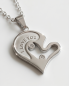 Preview: Partnerketten Herz "I Love You" | Edelstahl & Zirkonia