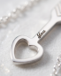 Preview: Partnerkette Herz & Pfeil Silber | Edelstahl