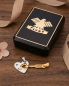 Preview: Partnerkette Herz & Pfeil Gold-Silber | Edelstahl