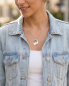 Preview: Katzen Partnerkette Yin & Yang Stil | Schwarz-Silber