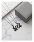 Preview: Puzzle-Partnerketten aus Edelstahl in Schwarz und Silber
