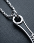 Preview: Maulschlüssel Anhänger Edelstahl 316L mit Kette.