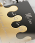 Preview: Partnerkette Puzzle Gold Schwarz „I love you“