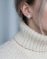 Preview: Edelstahl Ohrstecker Schneeflocke 1x1 cm