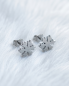 Preview: Edelstahl Ohrstecker Schneeflocke 1x1 cm