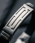 Preview: Herren Kunstleder-Armband Schwarz & Edelstahl