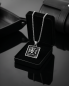 Preview: Edelstahl Kette Eisernes Kreuz mit Totenkopf