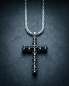 Preview: Edelstahl Königskette mit Totenkopf Kreuz Anhänger