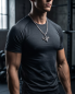 Preview: Edelstahl Königskette "Bodybuilder" Anhänger