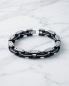 Preview: Edelstahl-Armband "Industrie" mit PVC-Gliedern