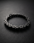 Preview: Herren Königsketten-Armband "Rebel" Schwarz im Used-Look