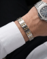 Preview: Gliederarmband "Kontrast" Bicolor Gold & Silber