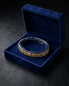 Preview: Armband Bicolor "Struktur" Gold & Silber