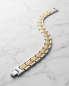 Preview: Armband Bicolor "Struktur" Gold & Silber