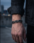 Preview: Edelstahl-Armband "Big Industrie" mit PVC-Gliedern