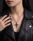 Preview: Gothic Kronen-Kreuz Anhänger Edelstahl