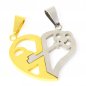 Preview: Herz Kette Gold Silber