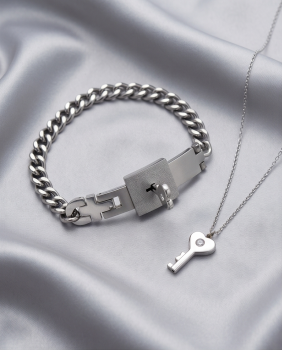 Preview: Partner Set Armband mit Schlüssel