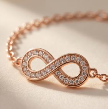 Preview: Unendlich Armband Rosé Gold