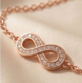 Preview: Unendlich Armband Rosé Gold