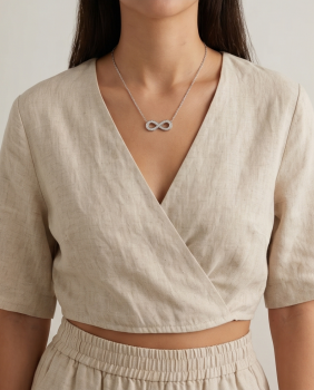 Preview: collier-unendlichkeit-edelstahl-silber-infinity-kette