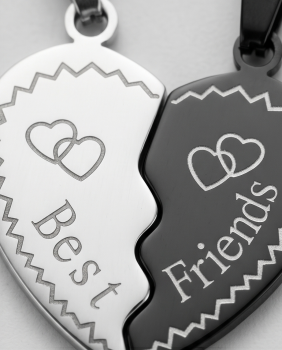 Preview: Premium Freundschafts-Set „Connected“ – 2-teiliges Puzzle-Collier