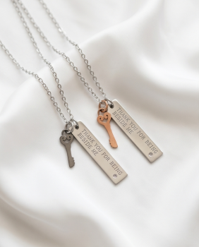 Exklusives Partner-Set „Beside Me“ – Edle Halsketten aus hochglanzpoliertem Chirurgenstahl