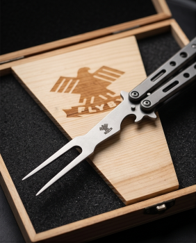 Preview: Butterfly Grillgabel Schwarz FLYBY