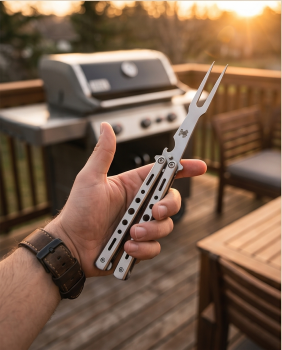 Preview: Flyby Grillzange Silber