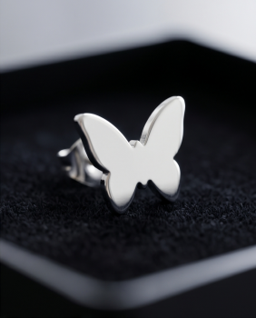 Preview: Edelstahl Ohrstecker „Schmetterling“