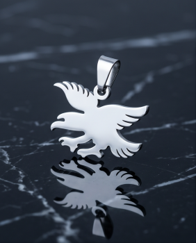 Edelstahl Halskette Adler – Greifvogel Anhänger