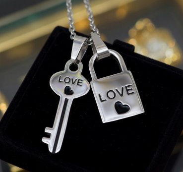 Partnerkette Silber „Schloss und Schlüssel“ – Ein Symbol für eure unzertrennliche Verbindung