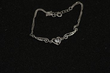 Armband Herz Engelsflügel 925