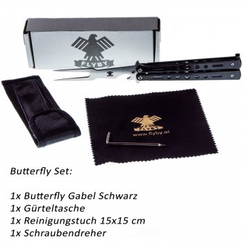 Butterfly Gabel Schwarz