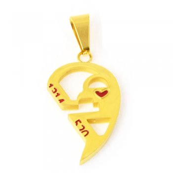 Herz Kette Gold Silber