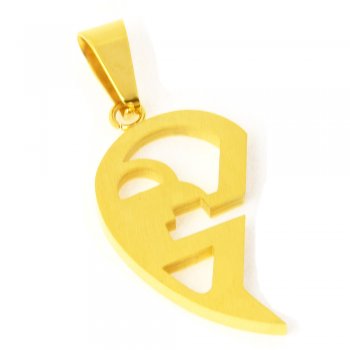 Herz Kette Gold Silber