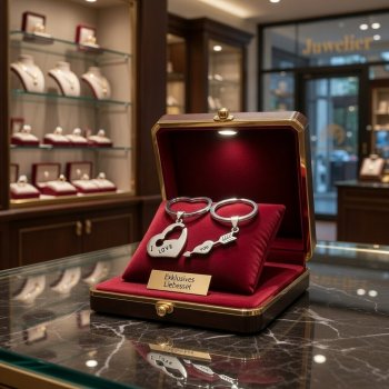 Preview: Herz und Pfeil Anhänger Set