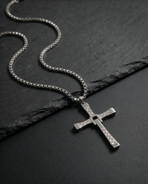 Kreuz Anhänger 925 Sterling Silber