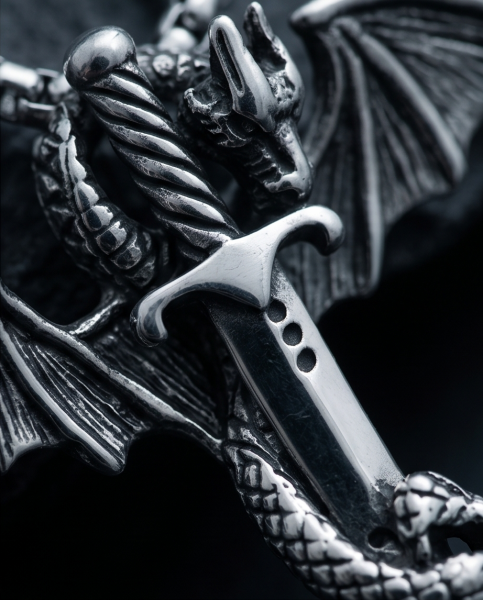 Drachen Kette Edelstahl